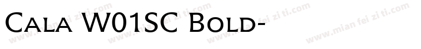 Cala W01SC Bold字体转换